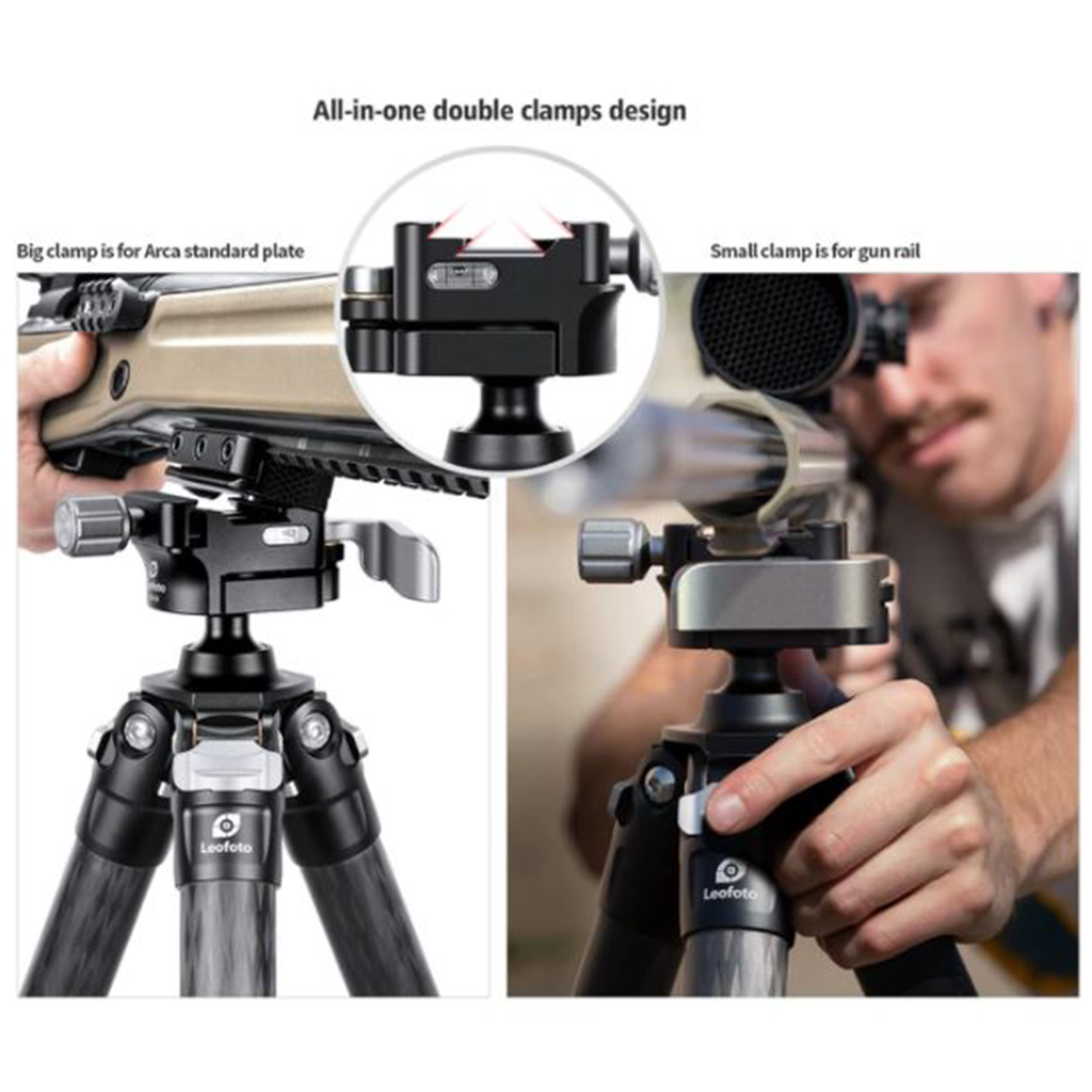 Leofoto SA-364C+MA-30 Tripod 1650mm 65" 4 Section Legs Carbon Fiber CF + Rapid Lock QR Ball Head Arca/Picatinny Compatible