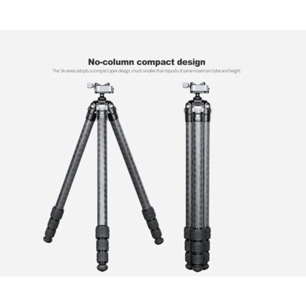 Leofoto SA-364C+MA-30 Tripod 1650mm 65" 4 Section Legs Carbon Fiber CF + Rapid Lock QR Ball Head Arca/Picatinny Compatible
